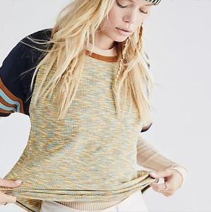 Free People Tailgate Tee, XS, multicolor